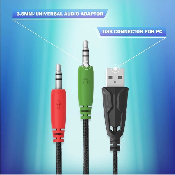 Bugha Exclusive LED Gaming Headset w/Boom mic, PC Connector, Black - Picture 5 of 7